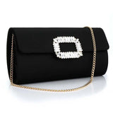 Elvie Elegant Satin Envelope Evening Clutch