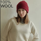 Maya Alpine 100% Wool Beanie