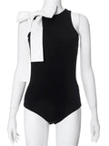 Nadine Elegant Big Bow Bodysuit