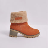 Elspe Faux Lamb Wool Shearling Fodable Ankle Boots