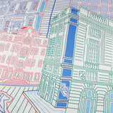 Solana Twill Silk Cityscape Scarf