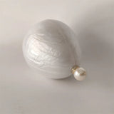 Odette Pearl Acrylic Egg Clutch Bag