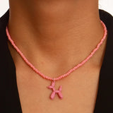 Colorful Poodle Pendant Necklaces