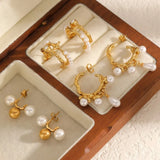 Vintage French Baroque Bohemia Pearl Earrings