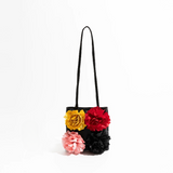 Solana Charmeuse Satin Rosette Mini Bag