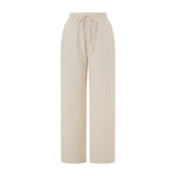 Harper Pin Check Casual Drawstring Pants