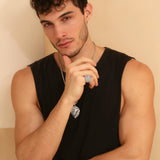 Vintage Pyramid Vine Lux Mens Ring