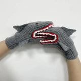 Shark Bite Knit Mittens