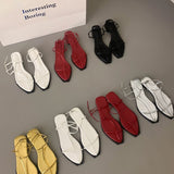Shue Minimalist Strappy Flat Gladiator Sandals - 5 Colors watereverysunday