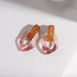 Sia Colorful Clear Resin Acrylic Water Drop Earrings  - 6 Colors watereverysunday