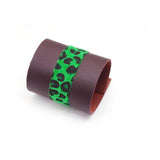 Sian Animal Print Cuff Leather Bracelet - 6 Patterns watereverysunday