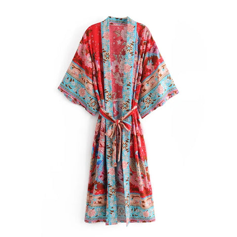Sibanie Bohemian Floral Kimono Robes