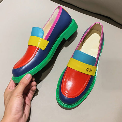 Sidney Multi Color Block Genuine Leather Loafer - 2 Styles