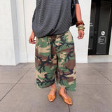 Sierra Camo Wide-Leg Culotte Pants