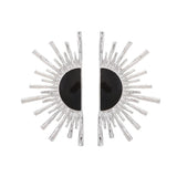 Kara Half Star Burst Geometric Earrings