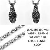 Simple Snake Head Fashion Necklace watereverysunday
