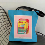 Riviera Sardine Tin Graphic Tote Bag