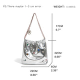 Sobie Gemstone Embellished Shine Hobo Bags watereverysunday