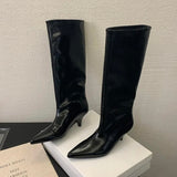 Sofia Kitten Heel Knee High Boots