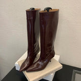 Sofia Kitten Heel Knee High Boots