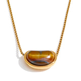 Solana Tiger’s Eye Pendant Necklace