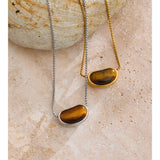 Solana Tiger’s Eye Pendant Necklace
