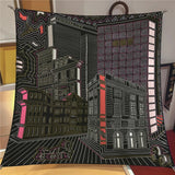 Solana Twill Silk Cityscape Scarf