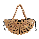 Soleil Bamboo Starburst Half Moon Bag
