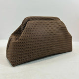 Soleil Textured Woven Clutch Bag