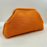 Soleil Textured Woven Clutch Bag