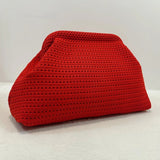 Soleil Textured Woven Clutch Bag