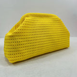Soleil Textured Woven Clutch Bag