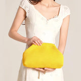 Soleil Textured Woven Clutch Bag