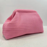 Soleil Textured Woven Clutch Bag
