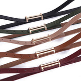 Solid Color Genuine Leather H Buckle Belt - 5 Colors watereverysunday
