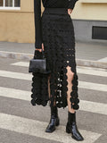 Sonya Midi Skirt with Circle Tassels watereverysunday
