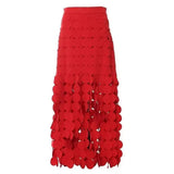 Sonya Midi Skirt with Circle Tassels
