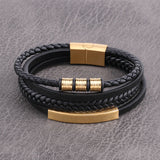 Stainless Multi Ropes Leather Bracelet watereverysunday