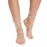 Star Glitter Tulle Socks - 3 Colors watereverysunday