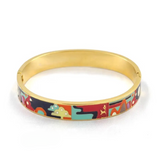 Arıya Colorful Enamel Bangle Bracelets