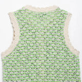 Sue Mint Green Knit Vest