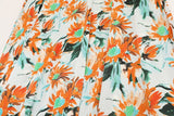 Sunflower Prints Maxi Flare Skirts watereverysunday
