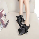 Toledo Ruffle Bow Tie Moccasin Loafers