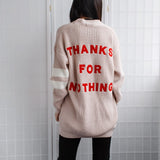 THANKS FOR NOTHING Casual Knit Cardigan - 2 Colors watereverysunday