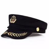 Tanya Embroidery Captain Hat - 3 Colors watereverysunday