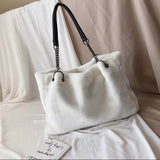 Tara Soft Faux Fur Tote Bag
