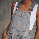 Tara Flowy Denim Overalls