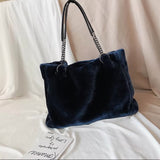 Tara Soft Faux Fur Tote Bag