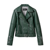 Tatiana Grain Leather Moto Jacket - 3 Colors watereverysunday