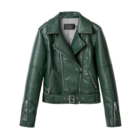 Tatiana Grain Leather Moto Jacket - 3 Colors